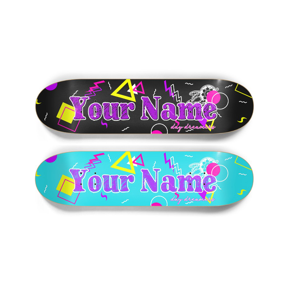 90s Retro Personalized Skateboard Deck
