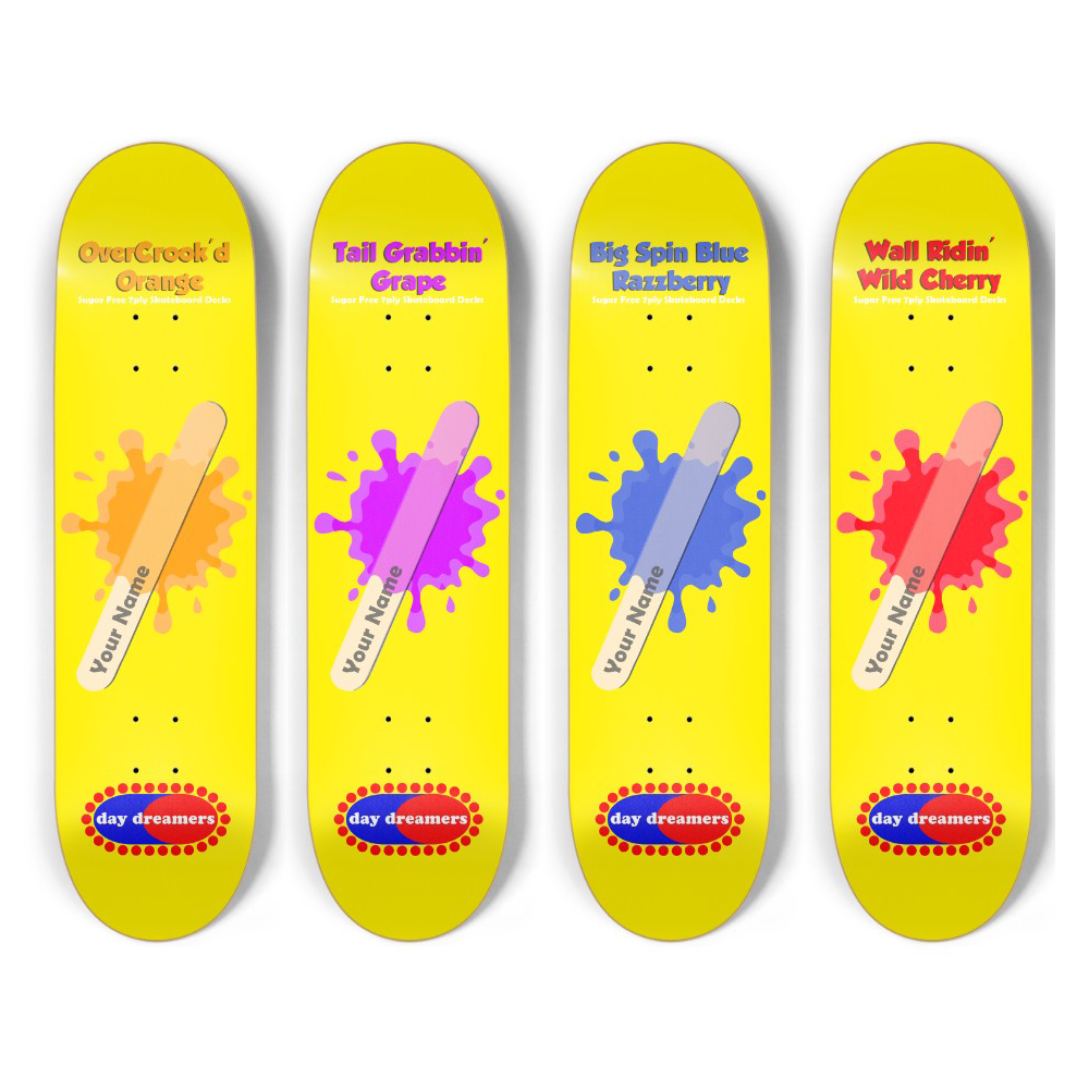 Popsicle Stick Personalized Skateboard Deck
