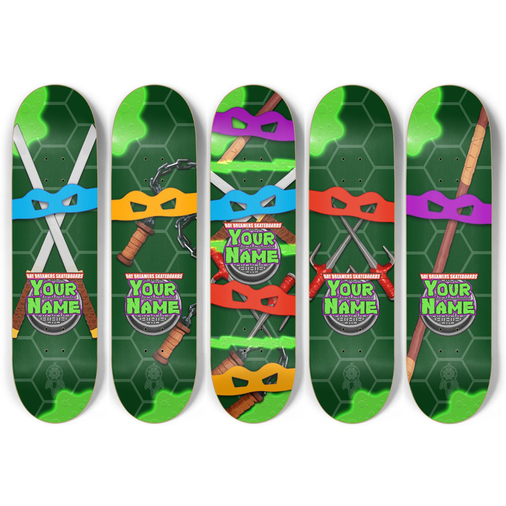 TMNT Personalized Skateboard Deck