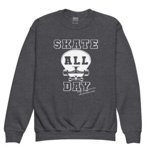 "Skate All Day" Youth Crewneck