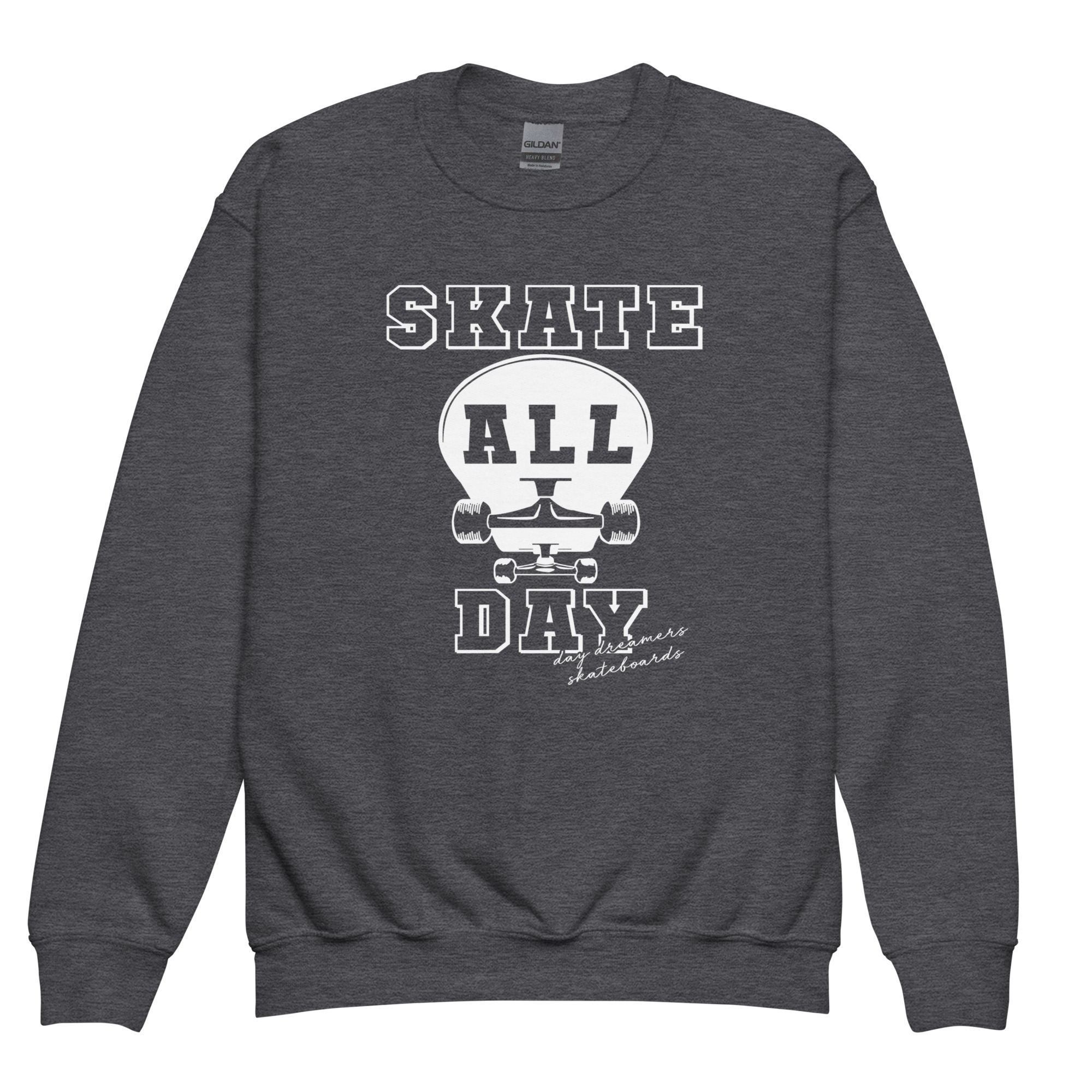 "Skate All Day" Youth Crewneck
