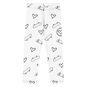 day dreamers kid's leggings (white)