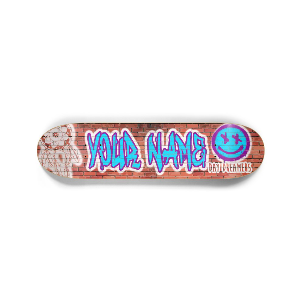 Graffiti Smile Personalized Skateboard Deck